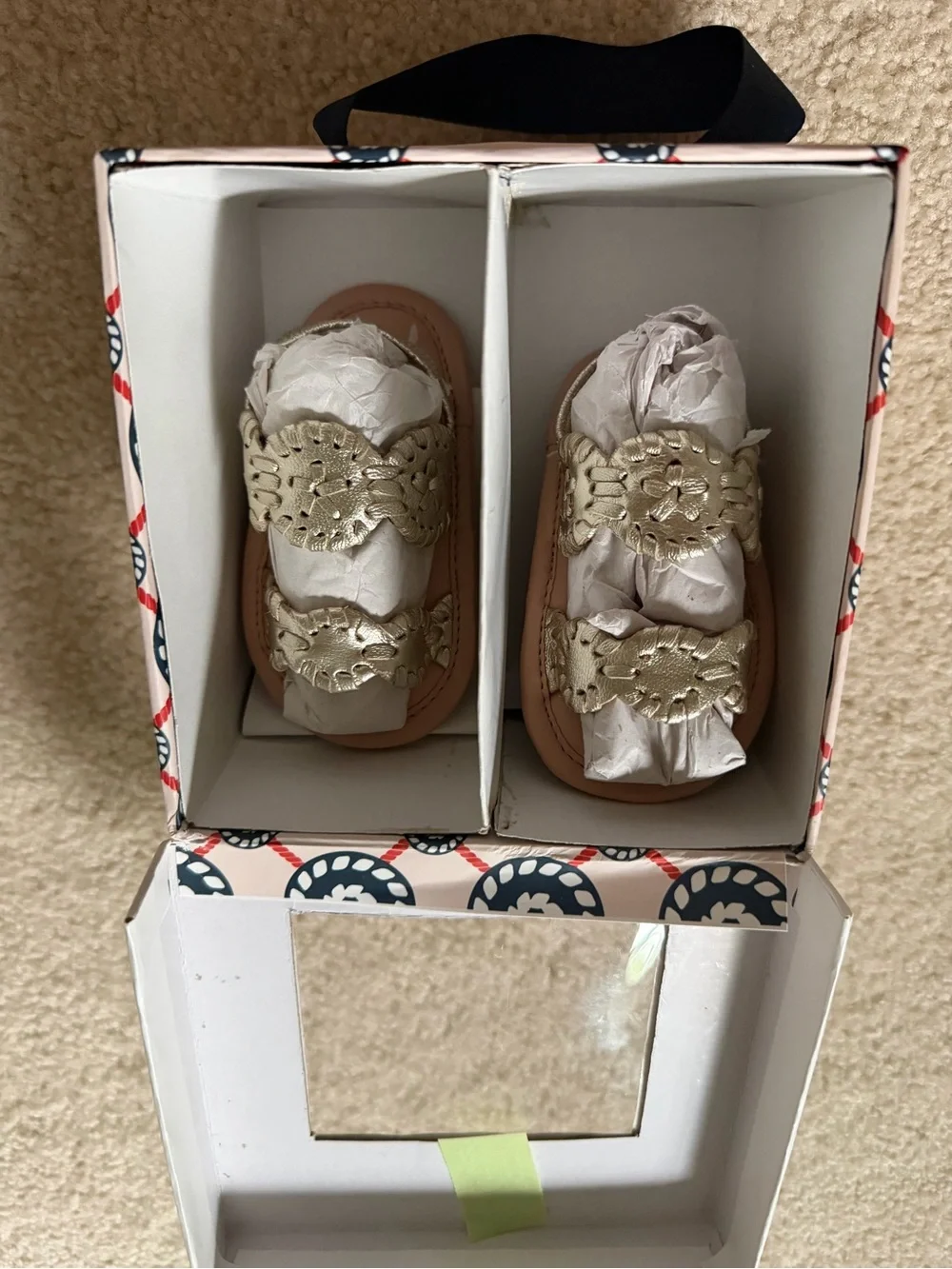 *New in box! Jack Rogers Kids Laurin Sandal Baby GIRL sz. 0-3 mos!
